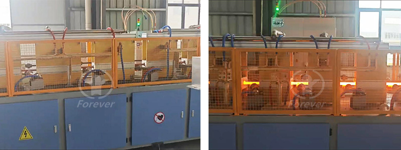 Grinding bar induction quenching production line