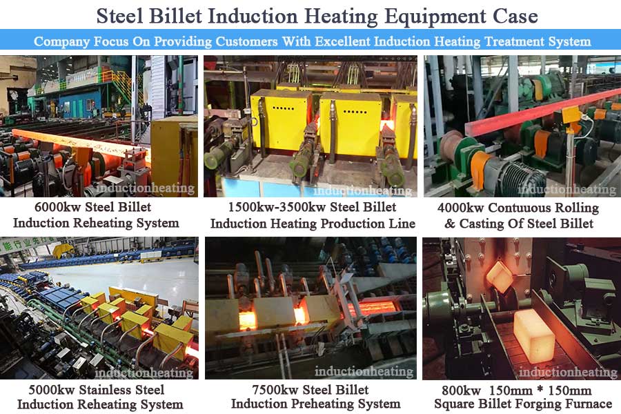 Induction heating equipment for steel billets