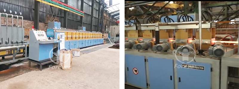 Steel bar surface quenching production line