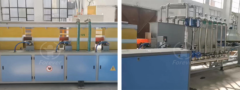 Steel rod induction hardening production line