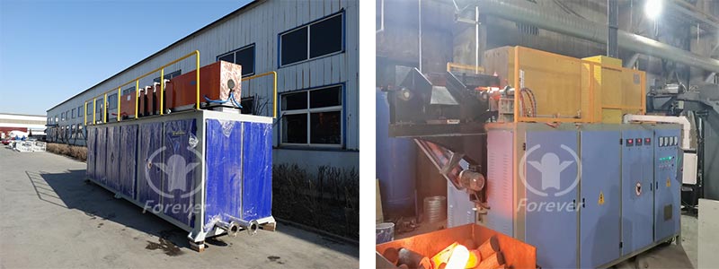 Aluminum profile induction heating furnace