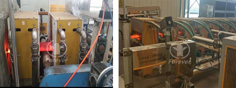 Plate quenching heat treatment production line