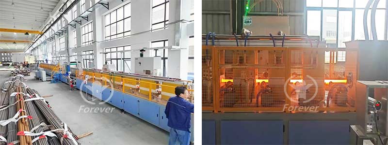 Process Flow of  Steel Rod Induction Heating Equipment