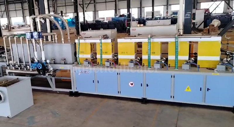 Steel pipe quenching and tempering heat treatment system
