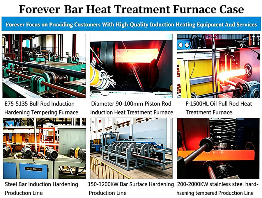 Long Rod Induction Quenching and Tempering Line