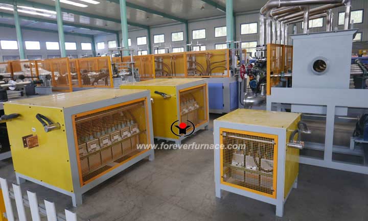 Aluminum rod induction heating equipment