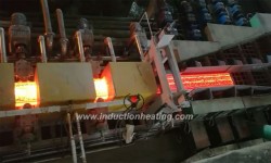 Inline induction billet heater