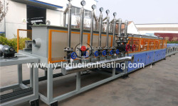 Drill collar induction heat treatment furnace