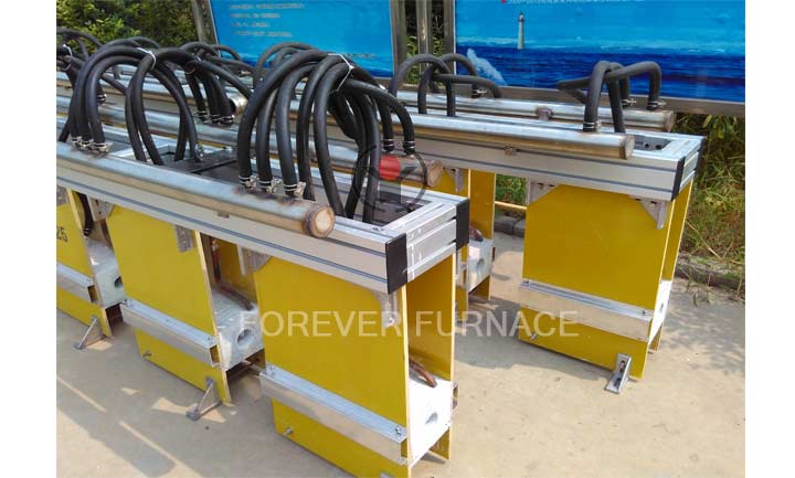 Steel bar induction heating furnace
