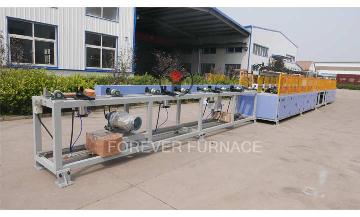 Long bar quenching and tempering heat treatment furnace