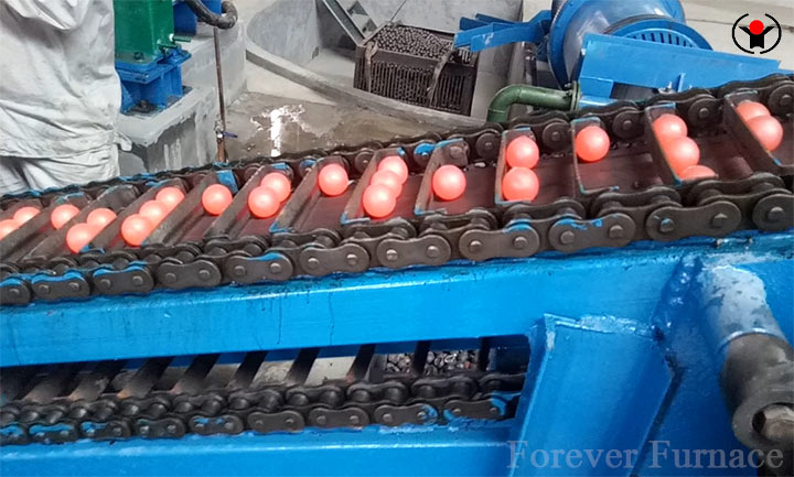 Skew steel ball hot rolling production line
