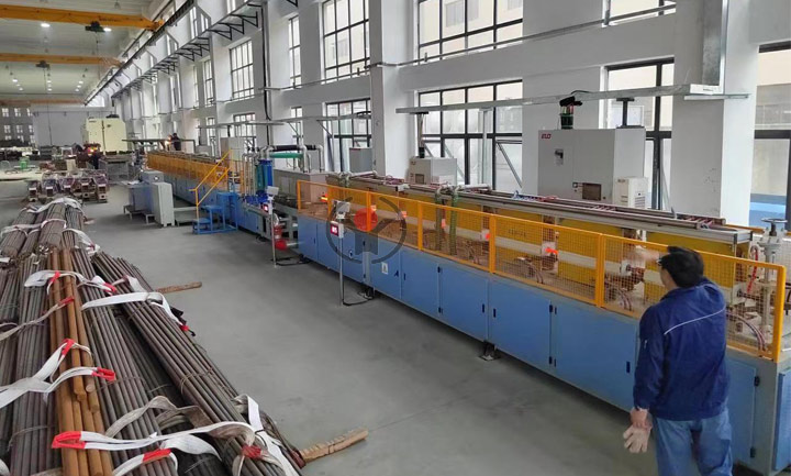 Advantages of steel bar heat treatment quenching and tempering line: