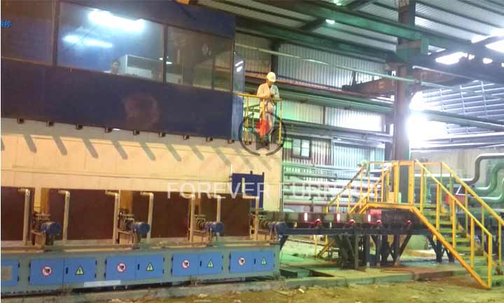 Continuous casting steel billet induction heating furnace