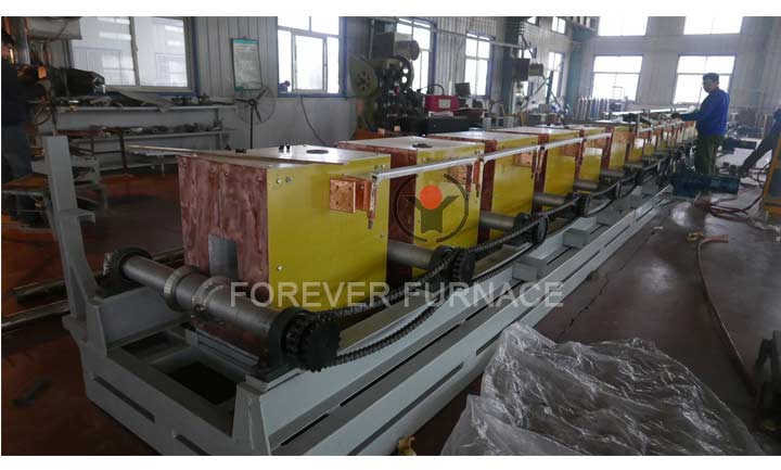 Steel billet induction heating furnace produced by Forever