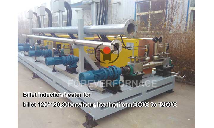 Power consumption of steel billet induction heating furnace